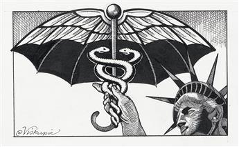 GARY VISKUPIC. (CARTOON) Healthcare in America.
